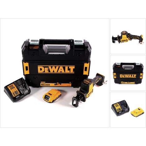 Sega alternativa a batteria DeWalt DCS 369 D1 18 V + 1x batteria ricaricabile 2,0 Ah + caricatore + TSTAK (1/5)