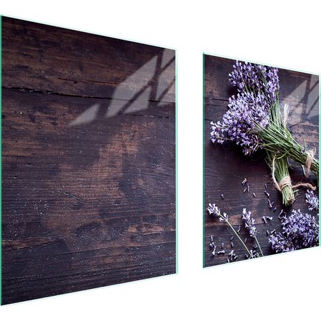GLASSCHUTZPLATTE FÜR HERD 85x52 LAVENDEL (1/5)