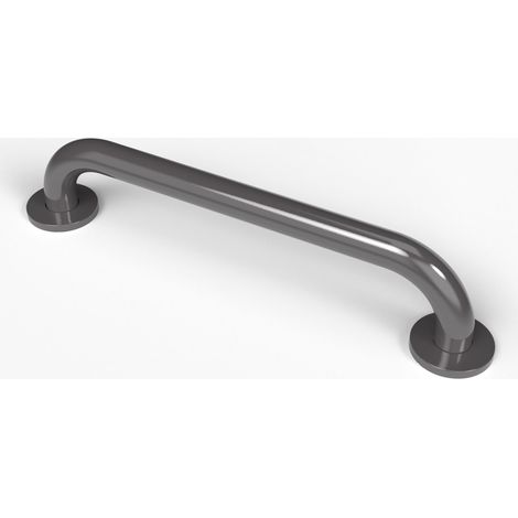Nymas NymaPRO Round Flange Steel Grab Rail 450mm Length - Grey (1/2)