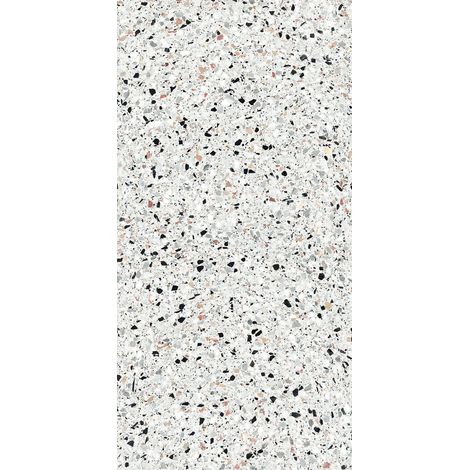 Grès Cérame Effet Pierre Terrazzo Blanc 60X120 - EMYW1126 (Ceramishop.fr) (1/5)
