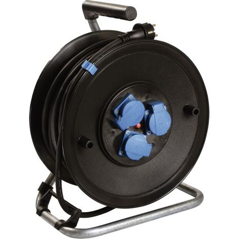 Enrollador de cable de 25 m IP44 H07RN-F 3G2.5