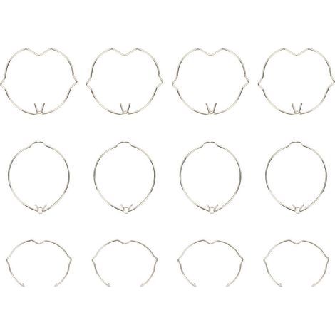30 federbelastete Befestigungsclips für Einbauleuchten – Beleuchtungszubehör – 5 x 4,5 cm – Silber (1/4)