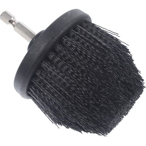Brosse de Nettoyage Électrique à Tête Conique 2, 5 Pouces Manche 1/4 Pouce, Accessoire pour Perceuse, Abs Pp Fer, Protection des Surfaces (1/5)