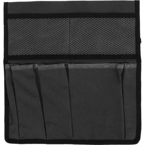 Sac de rangement pour outils de jardinage, en tissu Oxford 600D, pliable et portable, avec de multiples poches, adapté aux jardins extérieurs, noir. (1/5)
