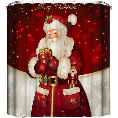Rideau de douche - Père Noël-Rideau de douche - Père Noël-Rideau de douche - Père Noël-Rideau de douche - Père Noël (1/4)