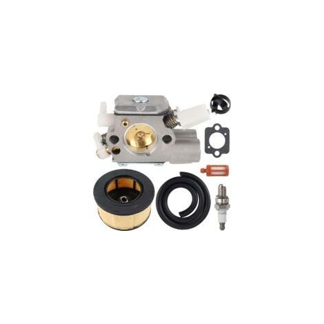 Vergaser, Luftfilter, Kraftstofffilter, Kraftstoffleitung, Zündkerzensatz. Passend für Stihl MS251 und MS251C.