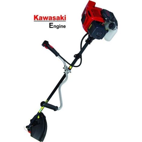 Vigor – Débroussailleuse thermique Kawasaki 53,2 cc 2 kW – Moteur 2T – Tête avec fil 10x1,25 mm – Tige aluminium Ø 28 mm