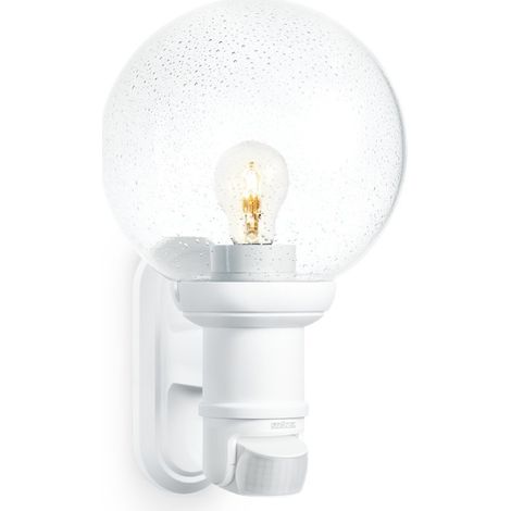 Steinel Lampada da esterno L 560 S, Lampada da parete con sensore, E27, luce classica da esterno, ingresso casa, Bianco (1/4)