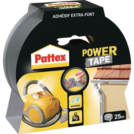 Pattex Bande adhésive tissu Power-Tape argent-gris - PT2DS (1/4)