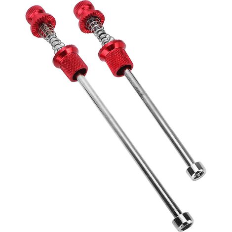 Diebstahlsichere Schnellspanner aus Aluminiumlegierung für Rennräder mit Radsicherung (Rot) (1/5)