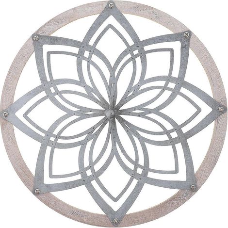 Décoration murale florale en fer forgé, idéale pour la décoration intérieure (1/5)