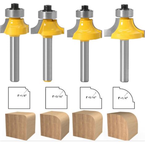 Fraises en carbure de 8 mm pour le bois, outils de menuiserie pour portes, tables et armoires.