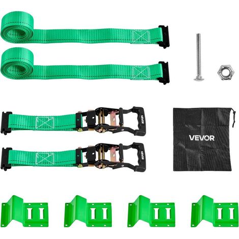 Pour moto, VTT, camion et remorque, fixation stable des roues avec sangles à cliquet type cale à boucle (1/5)
