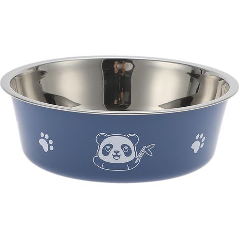 Ciotola per cani antiscivolo di grandi dimensioni con motivo panda, adatta per interni ed esterni, colore blu, 1 pezzo. (1/4)