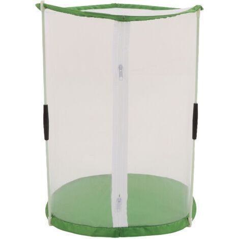 Cylindrical Butterfly and Insect Observation Cage, Transparent Mesh Habitat Cage for Ornamental Plants (1/5)