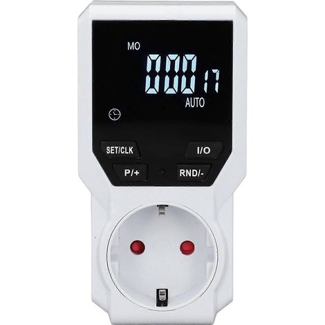 Zeitschaltuhr für Steckdose, digitaler Stromschalter für den Innenbereich, Küche/Haushalt, EU-Stecker, 230 V