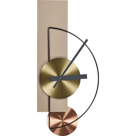 Wall Clock CEVINS 31 cm Metal Beige