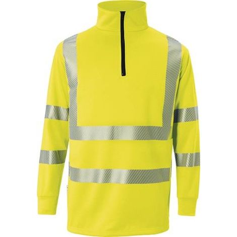 Kübler Zip-Sweatshirt REFLECTIQ PSA 2 5046 warngelb Gr. L (1/2)