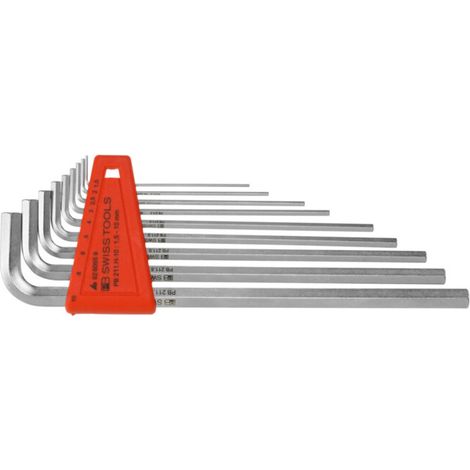 PB Swiss Tools Jeu de clés mâles coudées 6 pans, Nombre de tournevis: 9