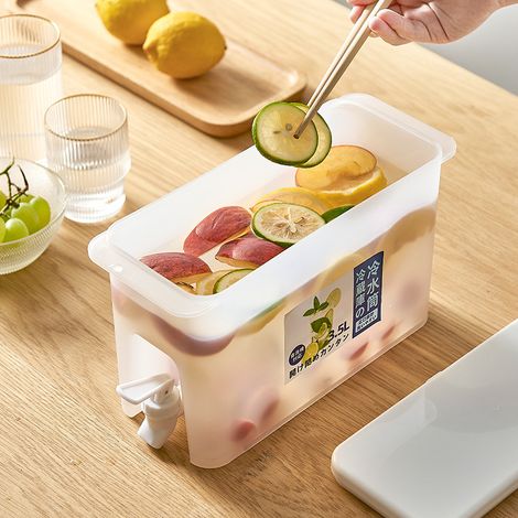 Distributeur De Boissons avec Robinet 3.5 litres Distributeur De Boissons Pichet pour Bouteille De Jus De Fruits - Fontaine Eau Cocktail Jus Alcool MOONSTARS (1/3)