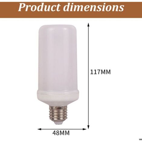 Ampoule Led - Effet Flamme - 5 W - Tension Ac 85-265 V - Pour Décoration Festive - 1 Pièce (1/5)