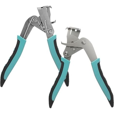 Lot de 2 pinces à clip de voiture, outil de retrait de fixation, kit de retrait de garnitures automatiques, pinces multifonctions pour boucles de panneau de porte, kit de réparation de tableau de bord (1/5)
