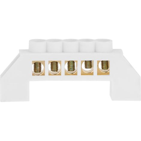 Connecteur électrique, connecteur terminal, résistance à l'usure en laiton à 5 trous pour armoire de distribution, boîte haute tension (1/5)