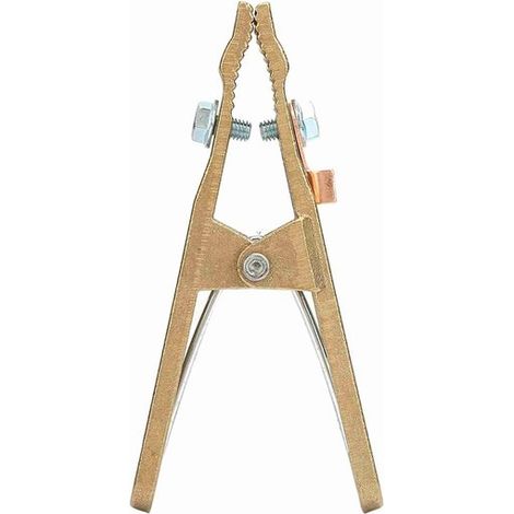 Dailygoody Morsetto di messa a terra a forma di A per saldatrici, ottone, 260 A (1/5)