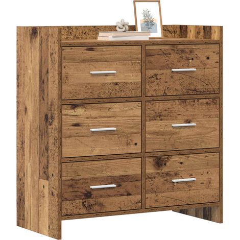 Sideboard/Anrichte/Buffet Altholz 75 x 33 x 80 cm Holzwerkstoff LXWW289604 (1/5)