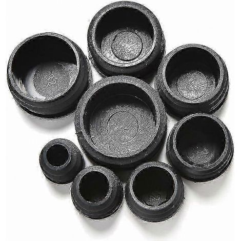Embout de protection en PVC pour pied de meuble, capuchon de finition pour tube rond, bouchon d'extrémité résistant, idéal pour patins de chaise et table, s'adapte aux tuyaux métalliques, lot de pièce (1/4)