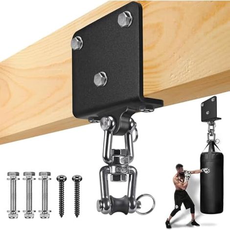 BeneLabel Support de Sac de Frappe, Fixation Poutre pour Sac de Boxe Suspension Crochet Lourd pour Accélérer l'exercice Entraînement Muay Thai Balançoire Hamac, 1000lbs (1/5)
