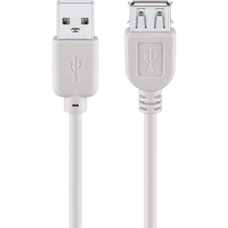 Goobay USB Verl AA 500 HiSpeed 2.0 5m cable USB USB A Gris