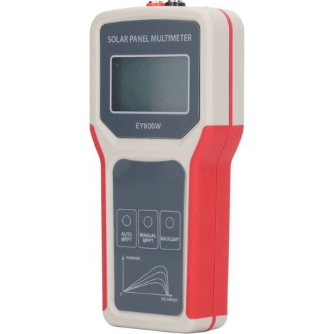 MPPT-Tester für Solarmodule mit HD-LCD-Display, automatischer und manueller Prüfung, Photovoltaik-Multimeter und Leistungsmesser (1/5)