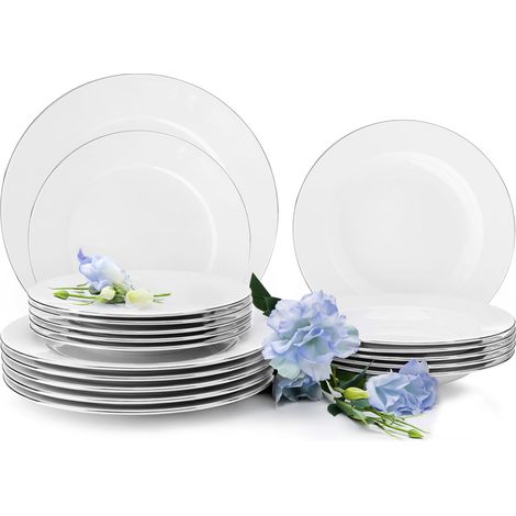 KONSIMO MUSCARI Essservice 6 Personen (18 tlg), Weiß (1/5)