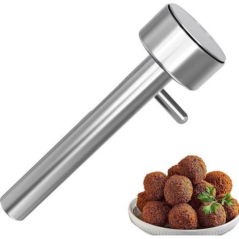 portionneur à falafels, moule à boulettes de viande en acier inoxydable de 4 cm pour falafels, cuillère à falafels, cuillère à falafels pour de délicieuses boulettes de viande et ustensiles de cuisine (1/5)