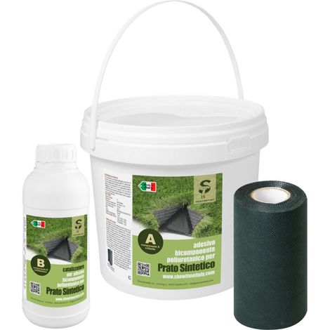 Banda di Giunzione + Colla Bicomponente per Prato Sintetico Banda 20cm x 10mt + 2,5kg colla STI (1/3)