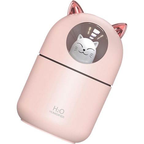 Tragbarer 300-ml-USB-Luftbefeuchter aus Kunststoff für Auto und Zuhause (1/5)