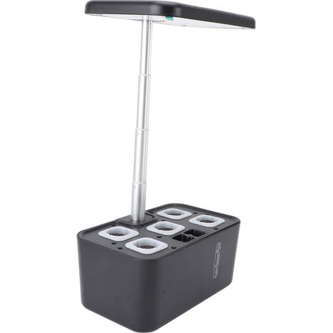 Kit culture hydroponique compact éclairage LED régulation eau lumière auto pour jardin intérieur avec planteur et nutriments (1/5)