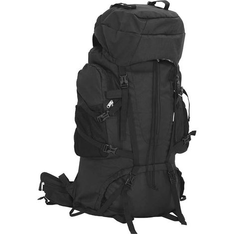 Teenpull – Wanderrucksack Schwarz 60 L Oxford-Gewebe (1/5)