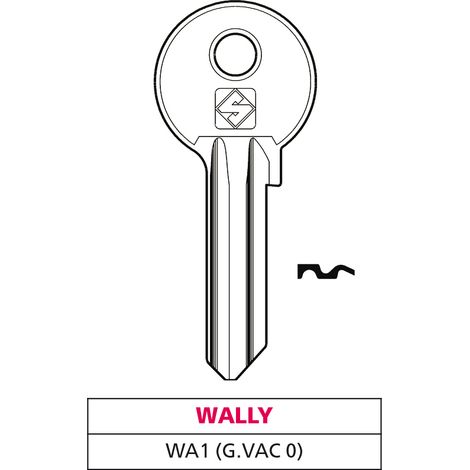Silca CHIAVE OTTONE WA1 (G. VAC 0) WALLY 20.00 pz