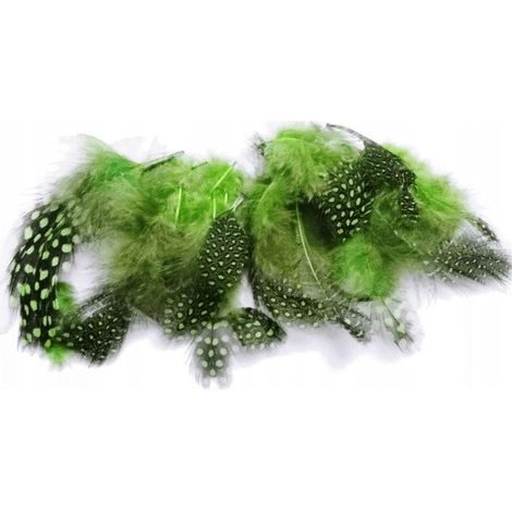 Plumes vertes tachetées, paquet de 3 g (1/5)