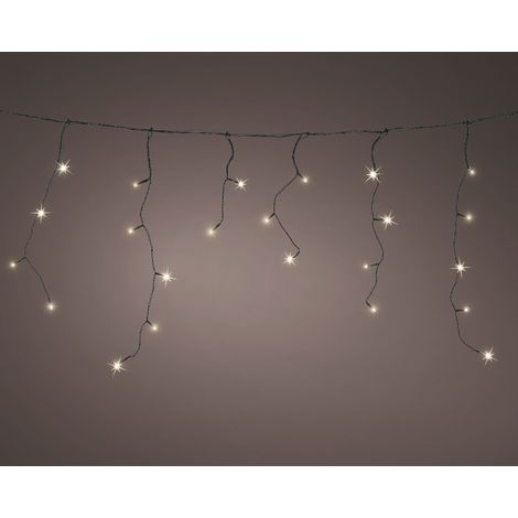 Solar Icicle Lights L1100cm-259L schwarz/ww