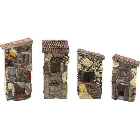 4 Casette per Presepe in Resina 9,5x4,5 cm C3063 (1/5)