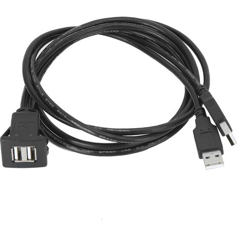 Câble d'extension USB 2.0 étanche double interface - 2 mètres / 6.6 pieds (1/5)
