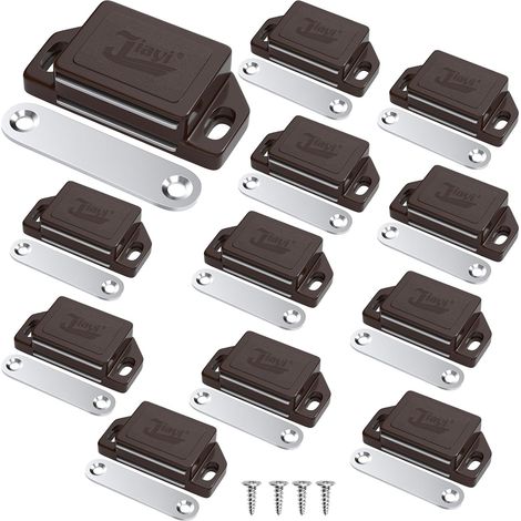 Lot de 6 Aimant Porte Placard Aimant de Porte Plastique pour Armoire, Loquet de Porte Puissant Aimant Meuble Loqueteux Magnétiques Aimant Fermeture de Porte pour Tiroirs, Cuisine