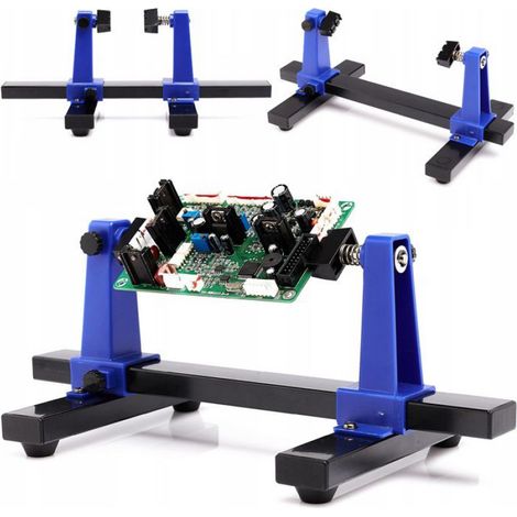 Support PCB - Réglable 360° - Pour Cartes jusqu'à 200 x 140 mm - Hauteur Max 125 mm - 450 g - 1 Pièce (1/5)