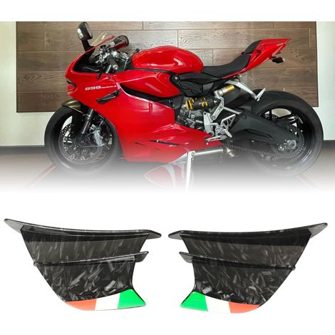 Modification moto : aileron, diffuseur latéral, garde-boue adaptés aux Yamaha R1 R3 R25 (couleur italienne) marbre brillant. (1/5)