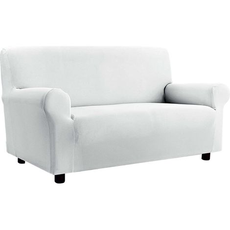 Copridivano copripoltrona elasticizzato 4 misure posti estendibile salvadivano Made in italy Bianco - 3 posti da 180 a 250 cm