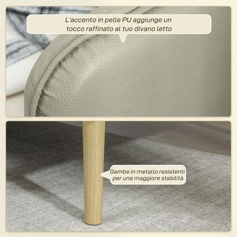 Canapé convertible 3 places velours beige, dossier réglable, 185x84x83 cm