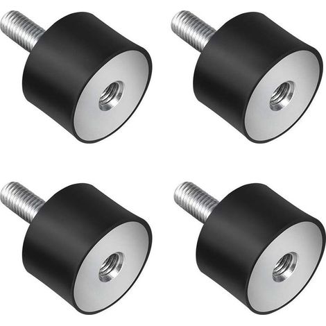 Lot de 4 amortisseurs de vibrations M8 en caoutchouc et métal pour Voiture, Camionnette, Motocyclette